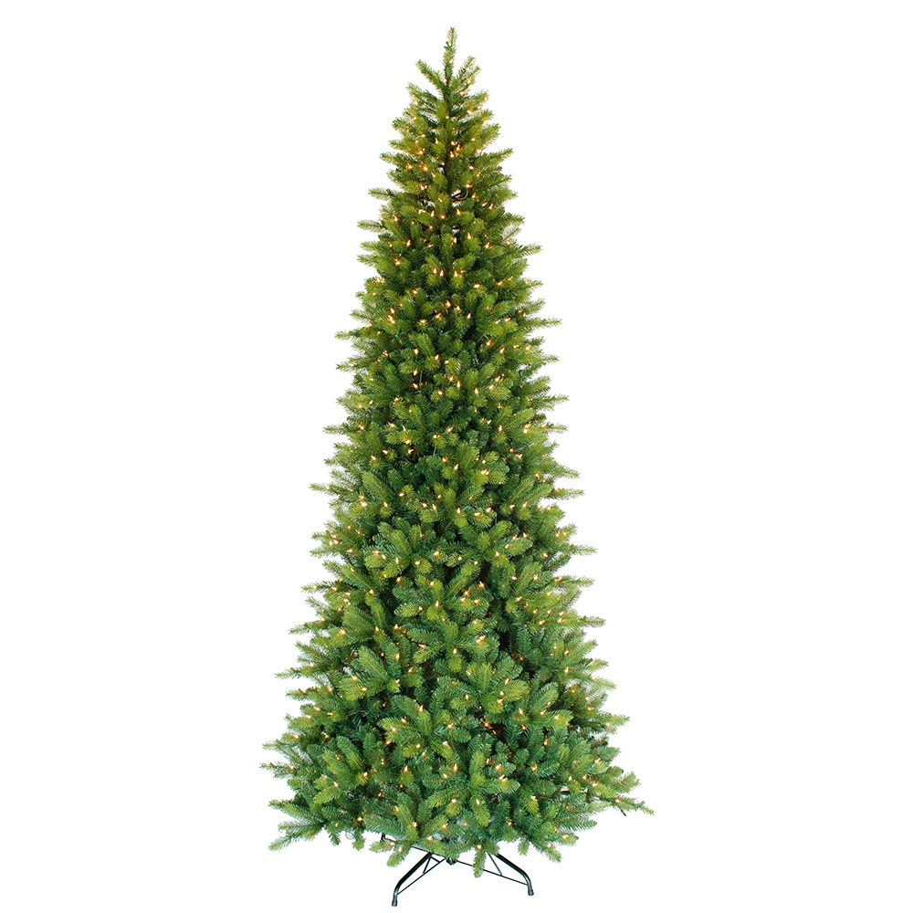 L18t24sl-90qcy9 9 Ft. Pre-lit Slim Forest Fir Artificial Christmas Tree With 900 Incandescent Lights