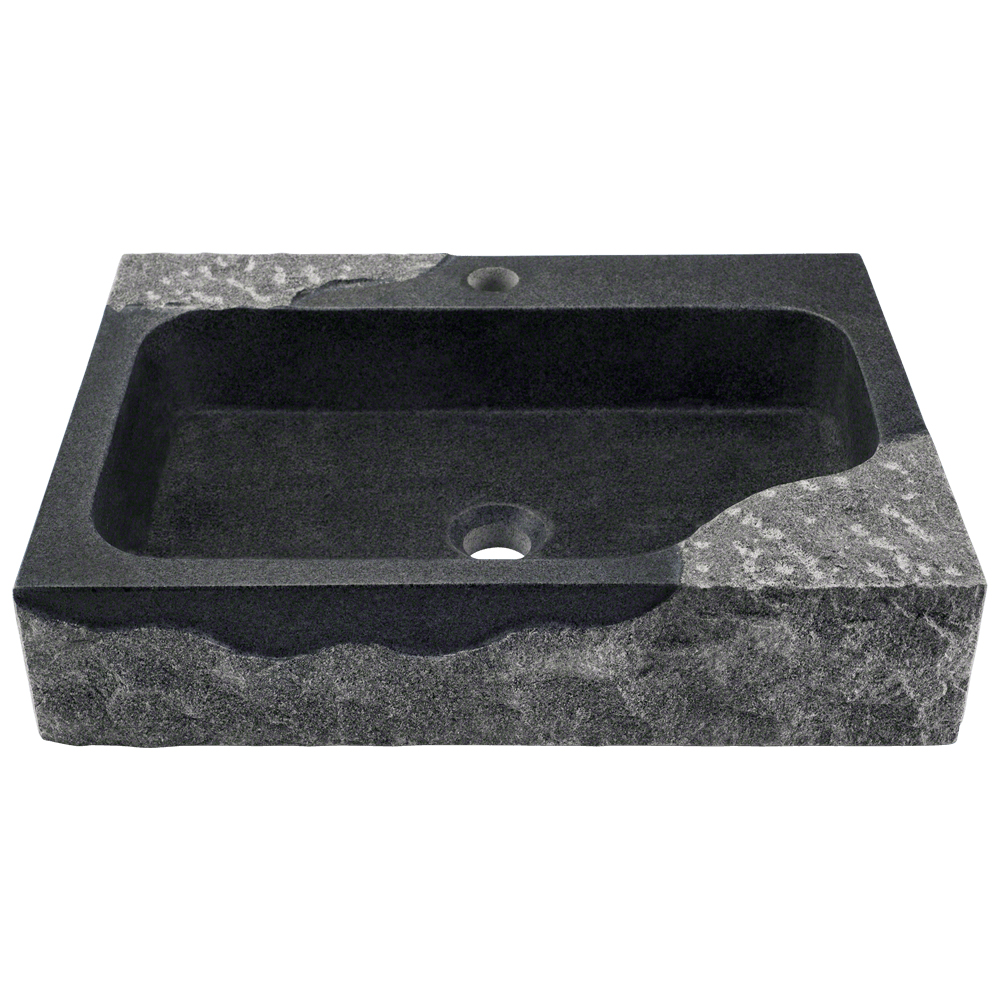 Polaris Sink P568 3 1 By 2 In. Depth Impala Black Granite Vessel - Hand Polished