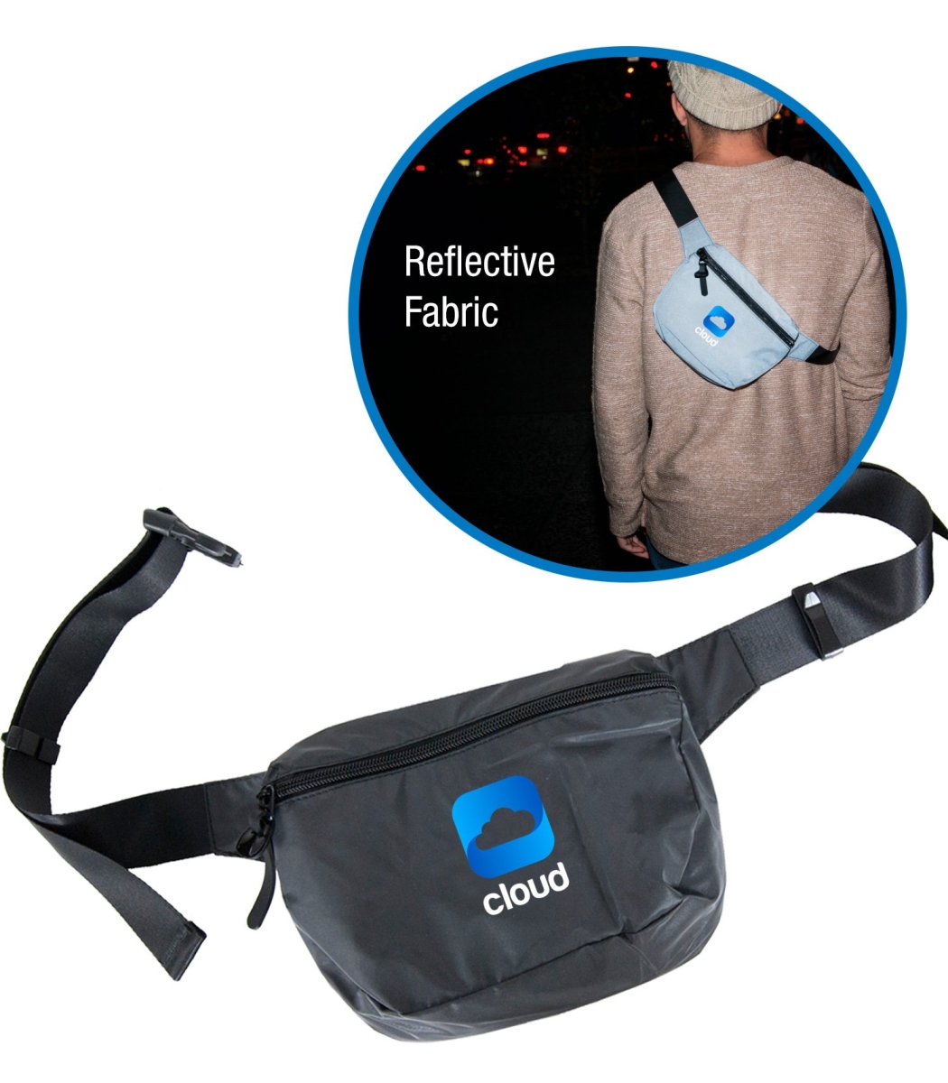 Fpb002-reflective The Hip Pack Fanny Reflective Pack - Grey