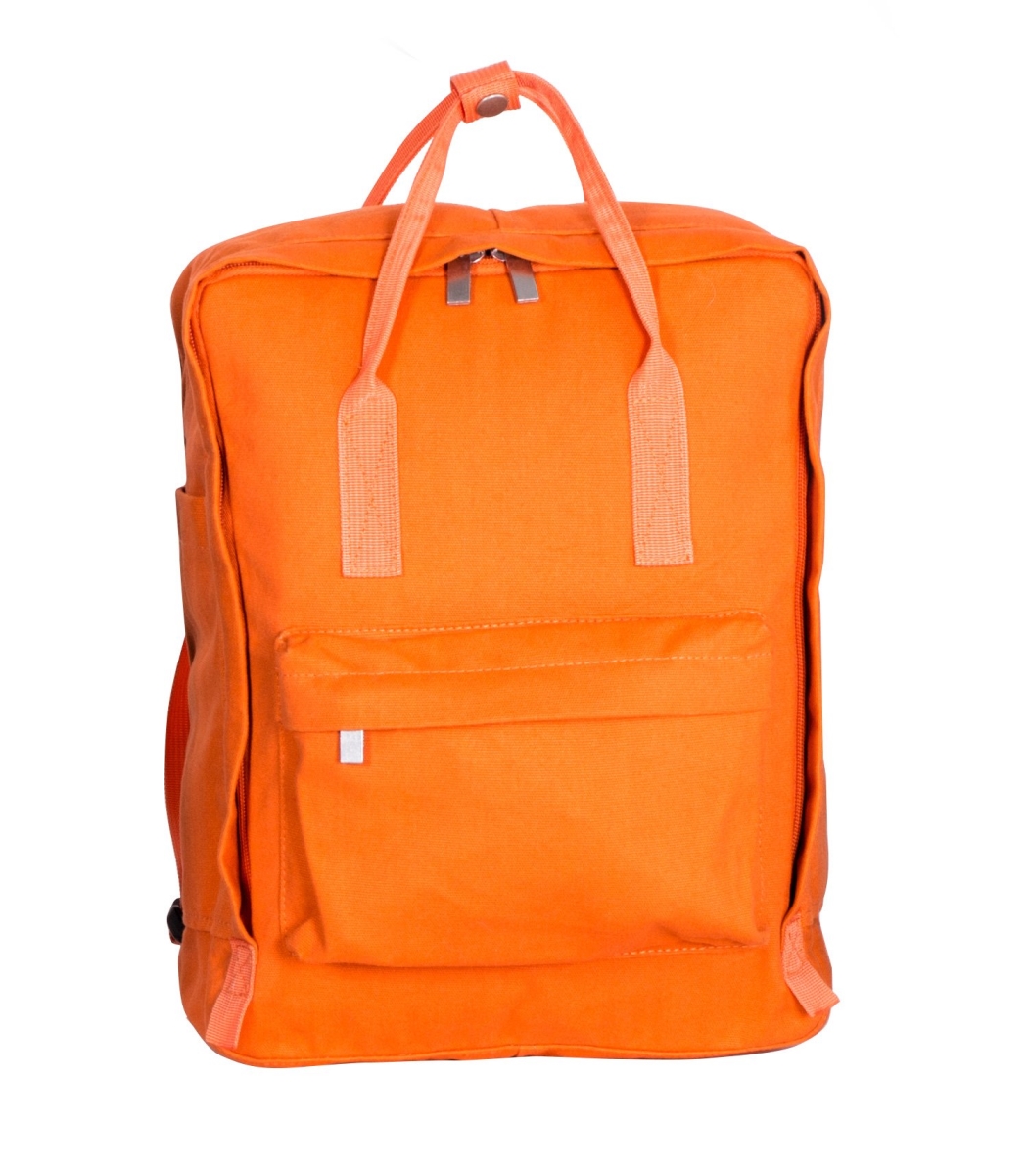 Mbk002-orange Mini Backpack With Tablet Compartment - Orange