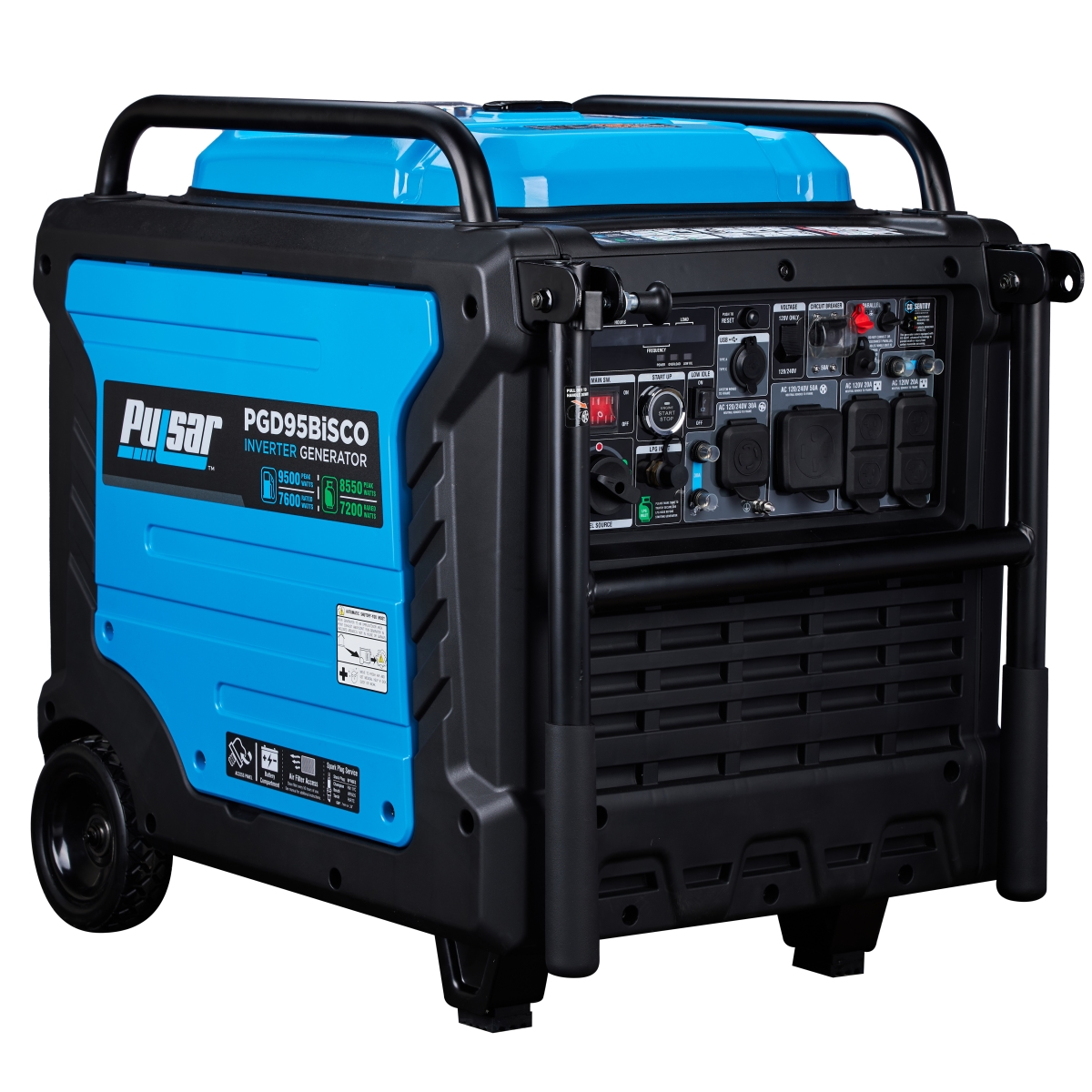 UPC 814726027681 product image for PGD95BiSCO 9500 Watt Super Quiet Dual Fuel Inverter Generator with CO Alert & Re | upcitemdb.com