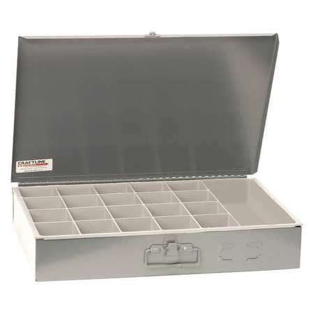 Steel Compartment Box 21 Bin Organizer Gray