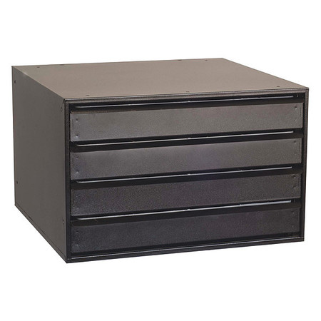 Modular Large Capacity 4 Drawer Cabinet Black