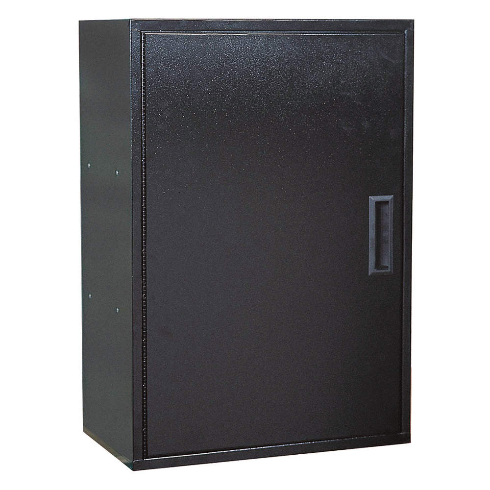 One Door Metal Storage Utility Cabinet Black