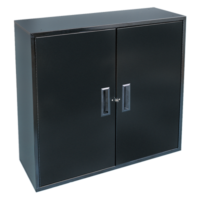 Two Door Metal Storage Utility Cabinet Black