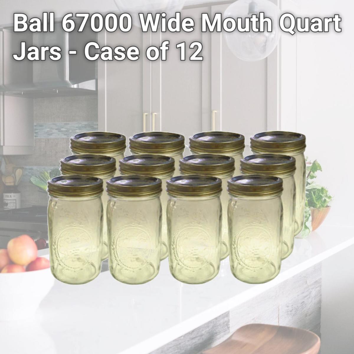 Picture of Ball 67000 Wide Mouth Quart Jars - Case of 12