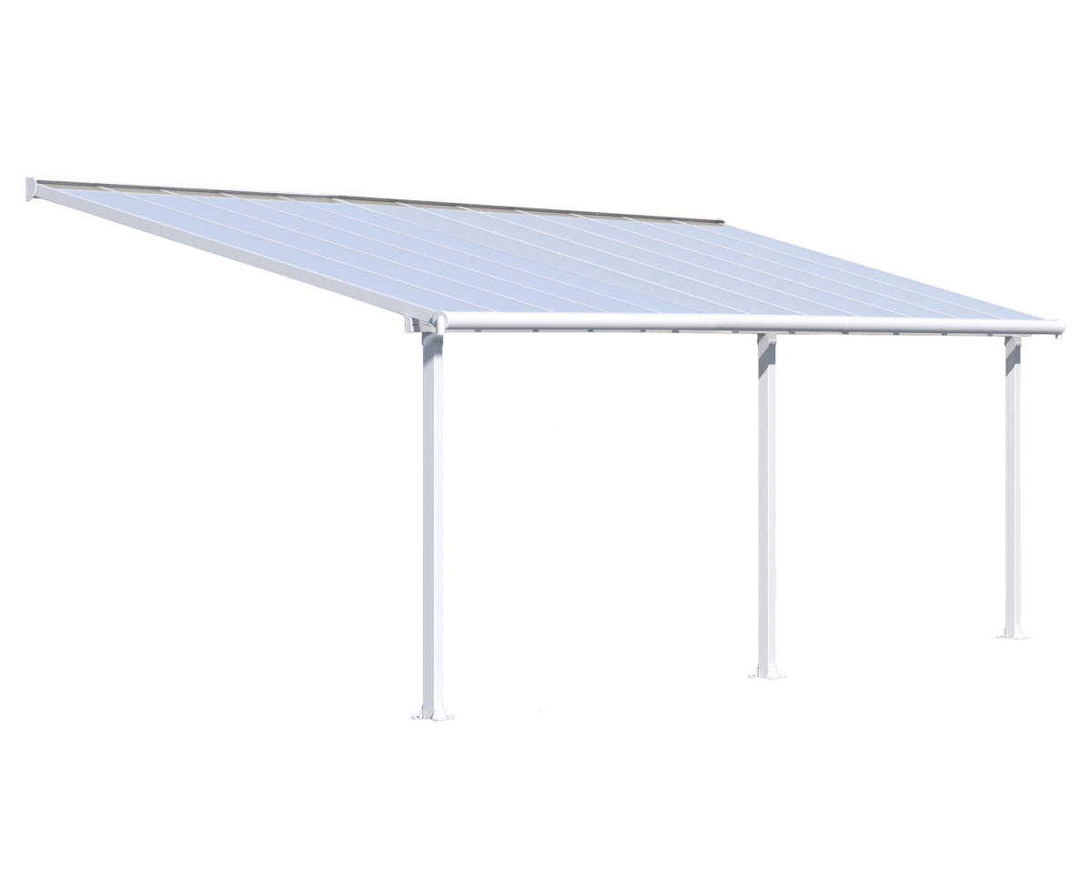 Hg8824w 10 X 24 In. Olympia Patio Cover - White