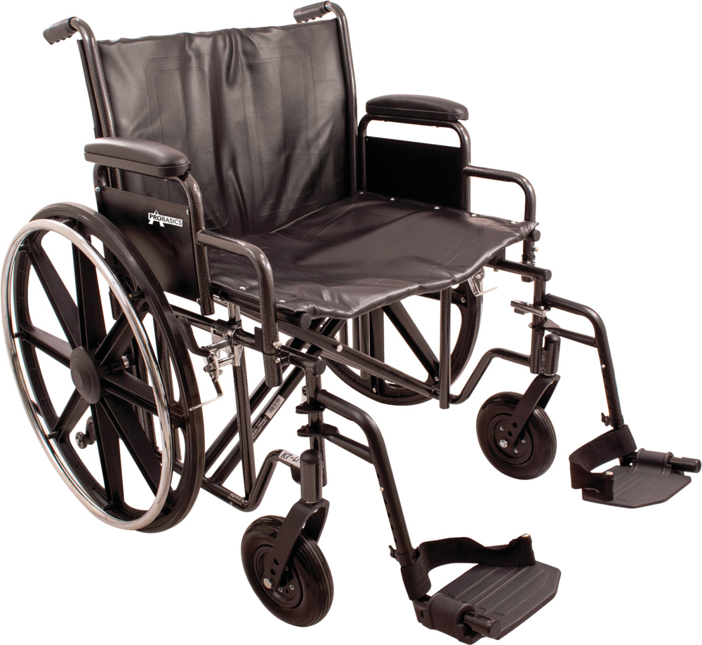 28 X 20 In. K7 Swing Away Extra Heavy Duty Wheelchair - 600 Lb