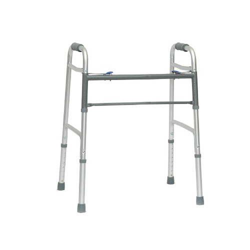 500 Lb Two Button Without Wheels Bariatric Walker, Aluminum - Case Of 2