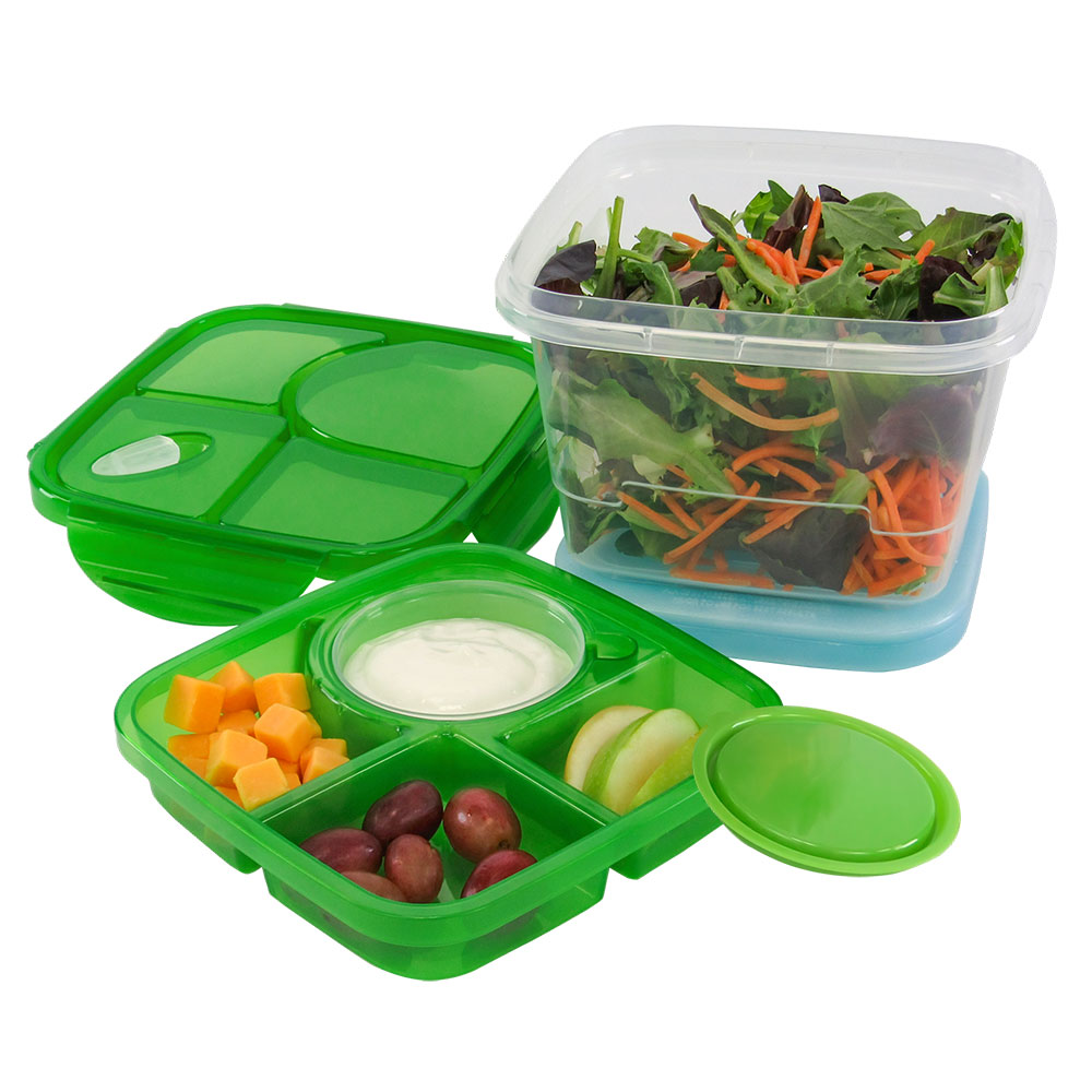 150-6pmbs 6 Piece Meal Set With Ice Pack - Clear, Case Of 12