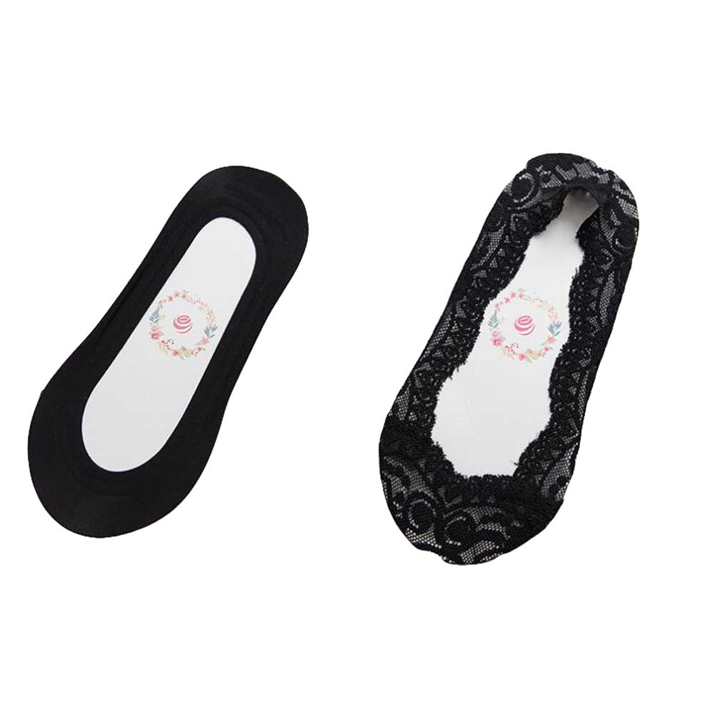 UPC 666431000028 product image for PS-CLO2376200011-DORIS02062 Women Cotton No Show Thin Liner Low Cut Socks, Black | upcitemdb.com