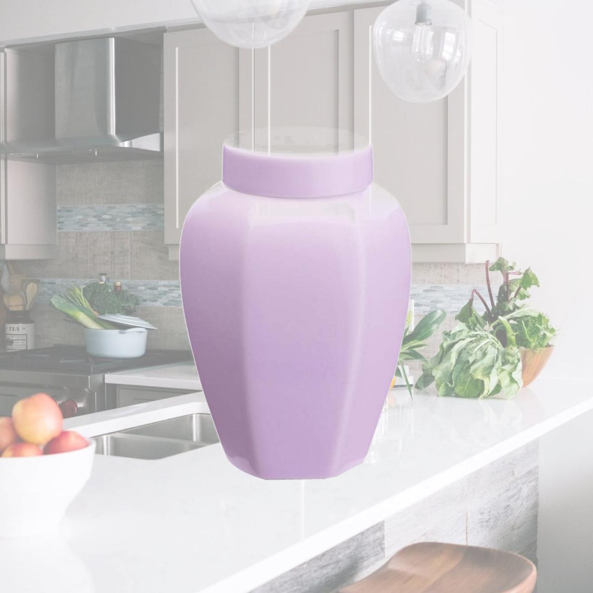 Picture of Panda Superstore KS-HOM3744111-ALAN00578 Portable Ceramic Tea Canister Containers Tea Accessories, Light Pink