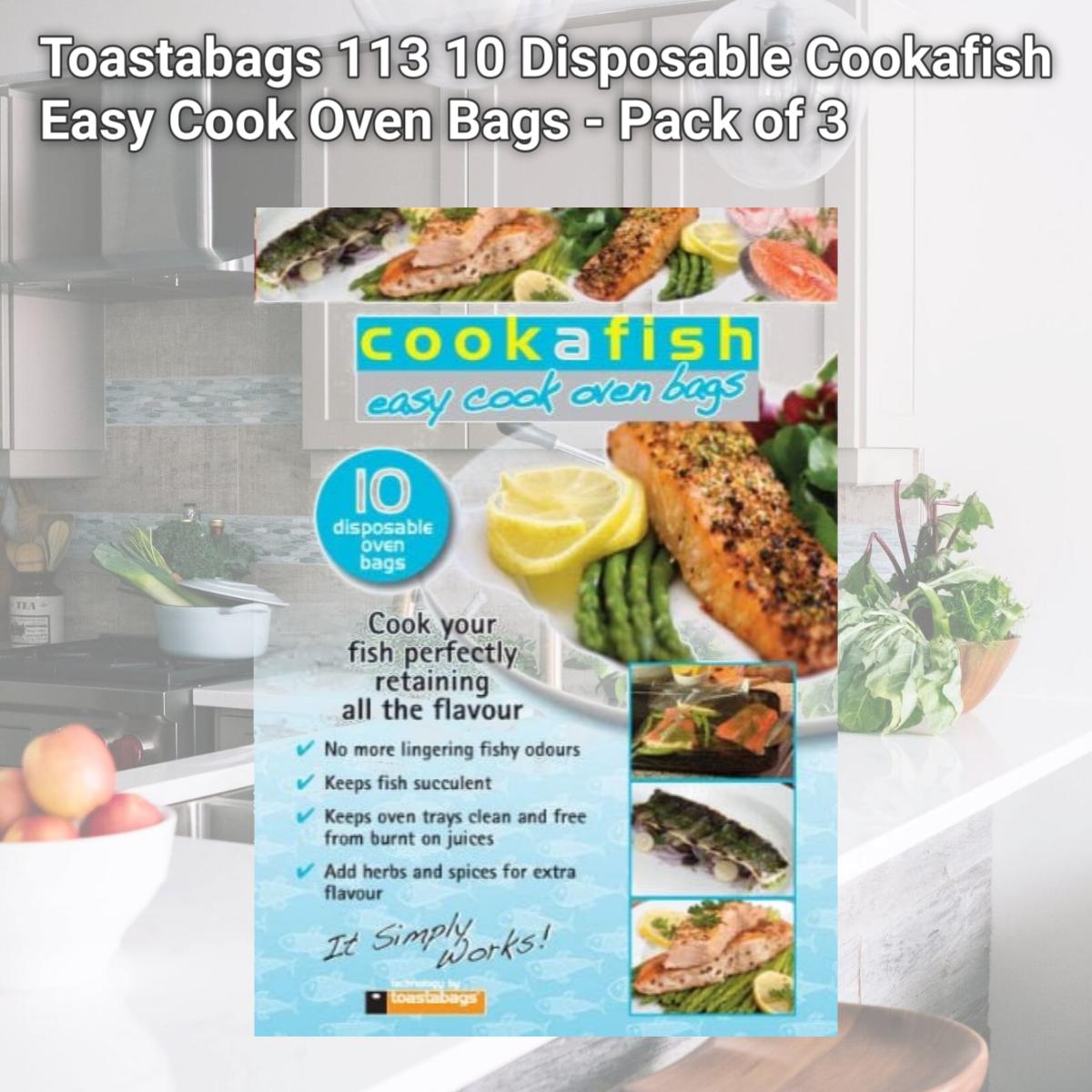 Picture of Toastabags 113 10 Disposable Cookafish Easy Cook Oven Bags - Pack of 3