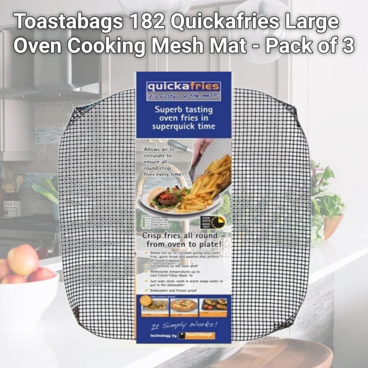 Picture of Toastabags 182 Quickafries Large Oven Cooking Mesh Mat - Pack of 3