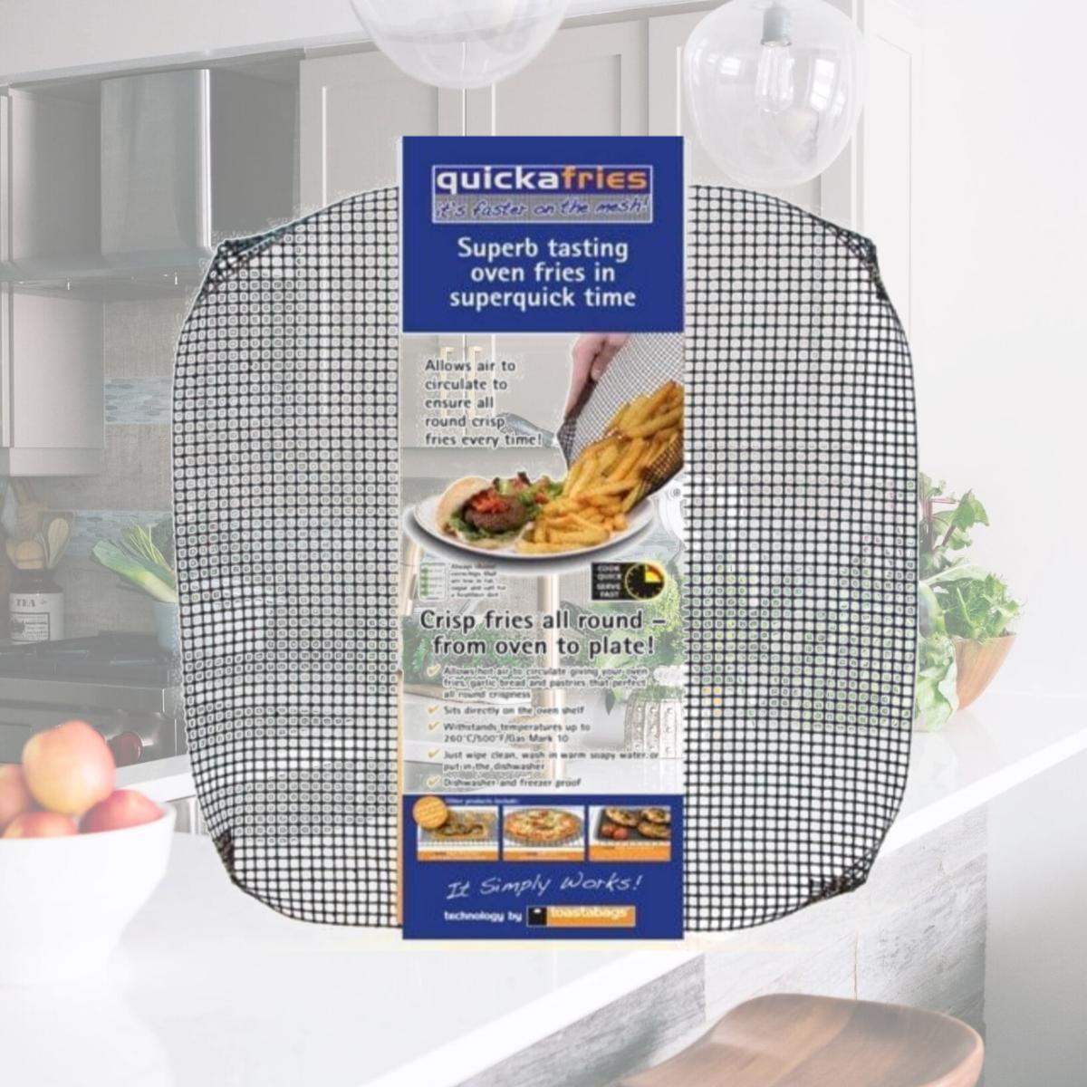 Picture of Toastabags 182 Quickafries Large Oven Cooking Mesh Mat - Pack of 3
