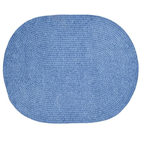 2 X 6 In. Chenille Reversible Rug - Smoke Blue