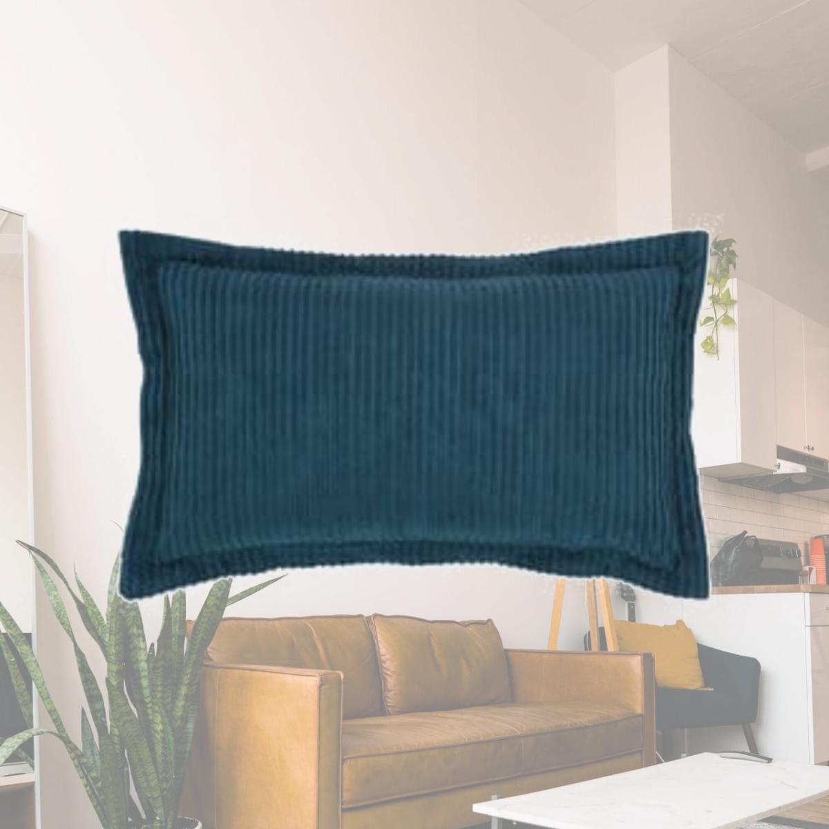Picture of Better Trends SHASP2036TL Jullian Cotton Pillow Sham, Teal - King Size