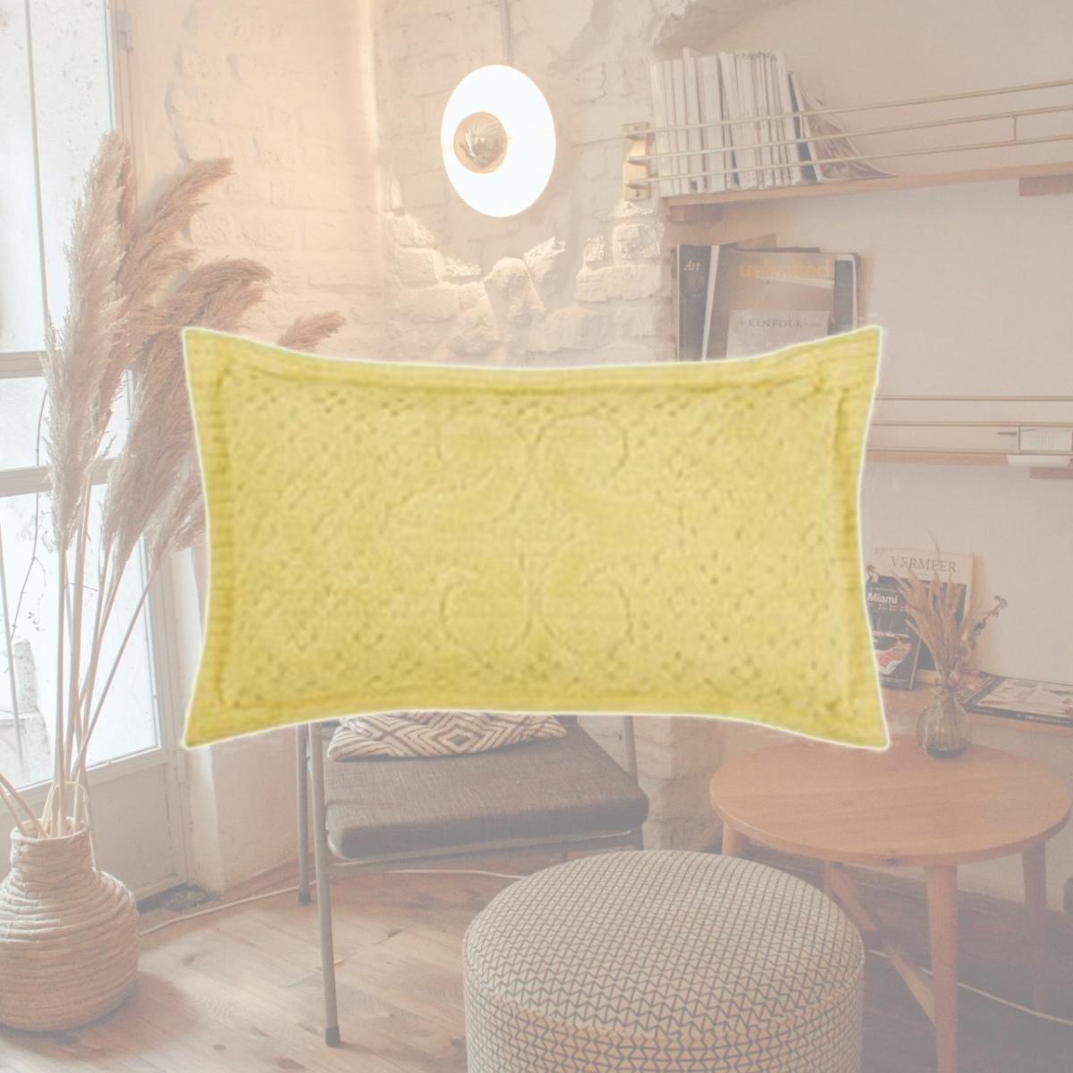 Picture of Better Trends SHAS2036YE Ashton Cotton Pillow Sham, Yellow - King Size
