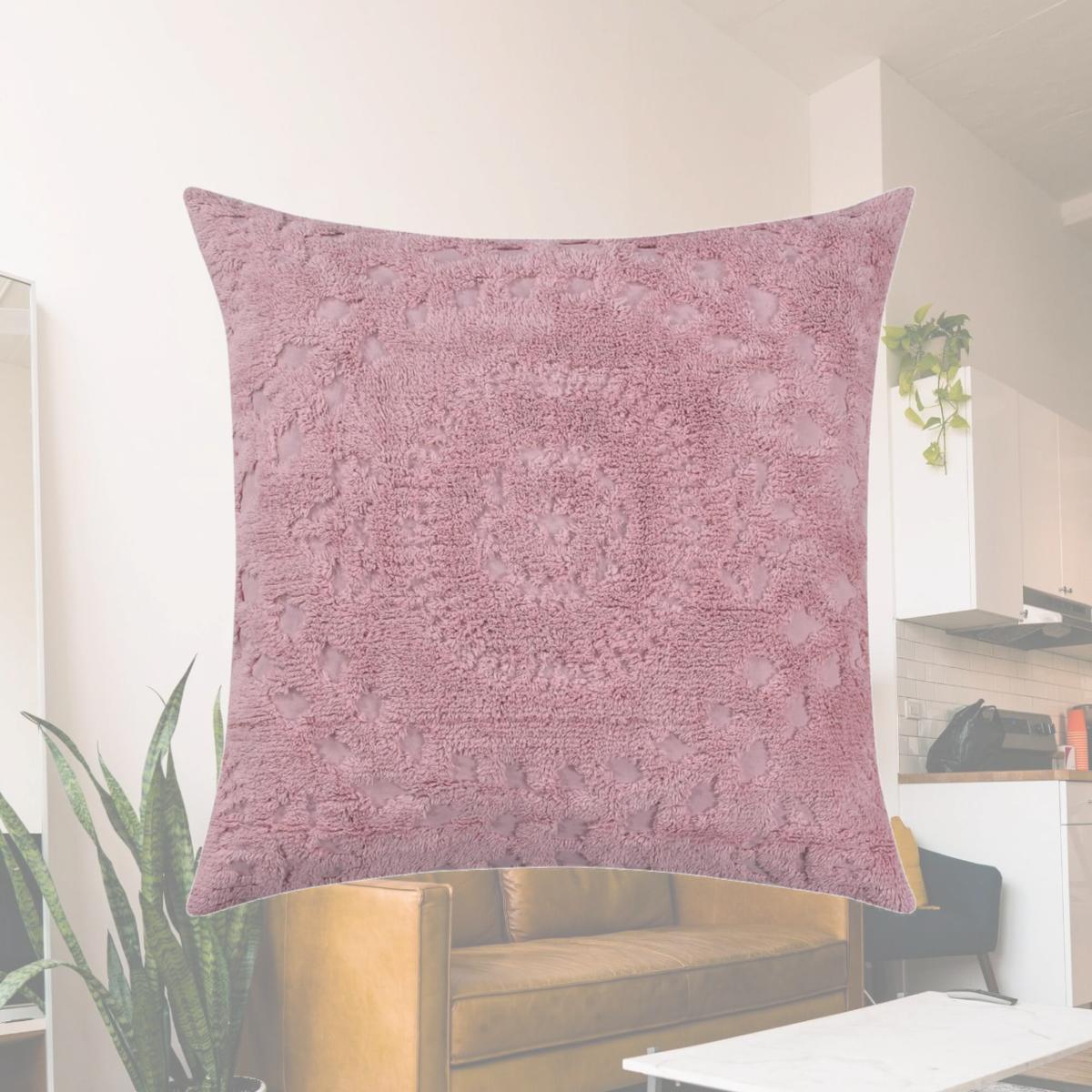 Picture of Better Trends SHR2626PI Rio Cotton Pillow Sham, Pink - Euro Size