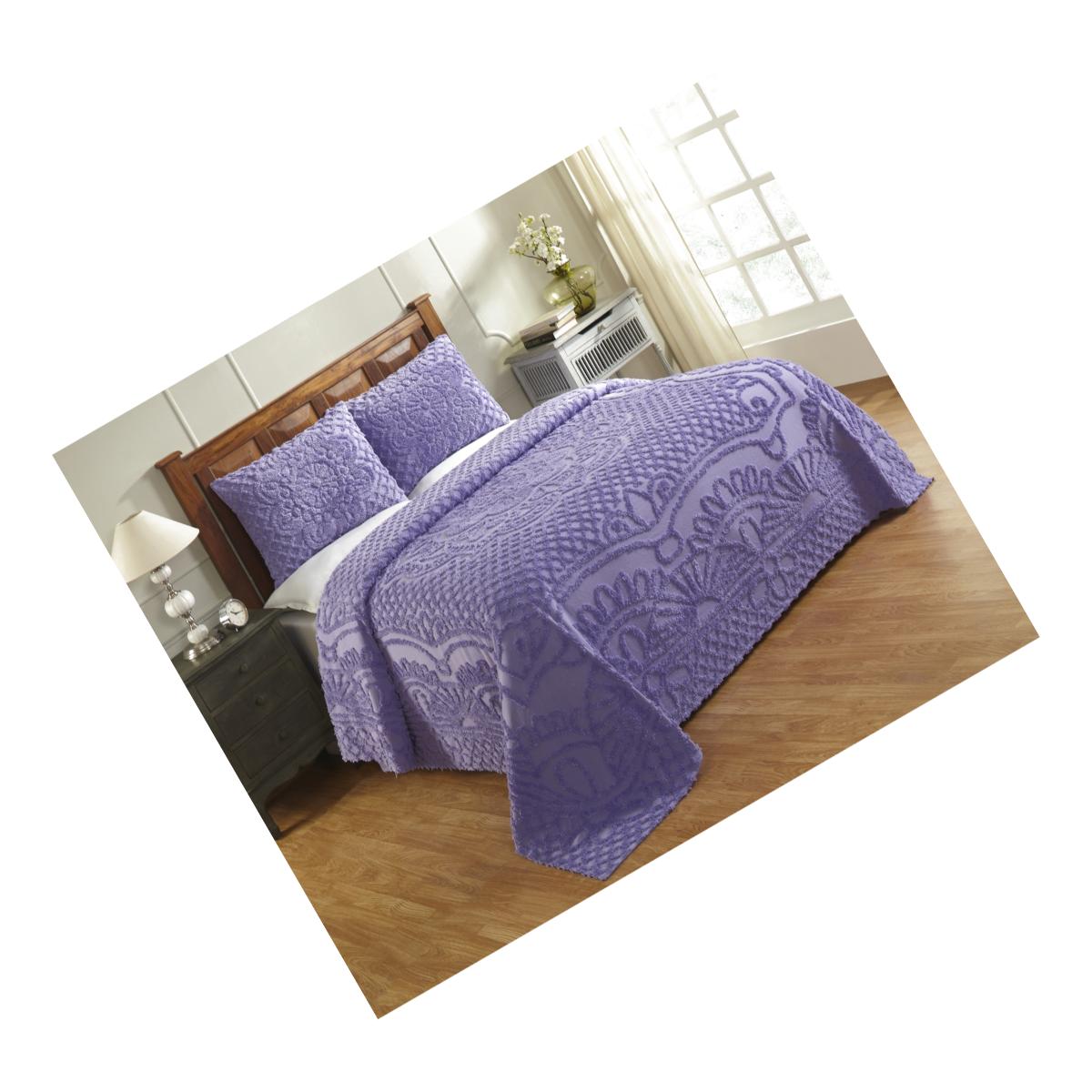 Picture of Better Trends BSTRTWLV Trevor Floral Bedspread, Lavender - Twin Size