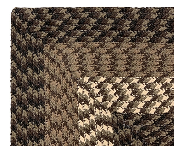Picture of Better Trends BRAL6OCCH Better Trends Alpine Collection 100% Polypropylene 72&apos; Octagonal Braided Rug in Chocolate