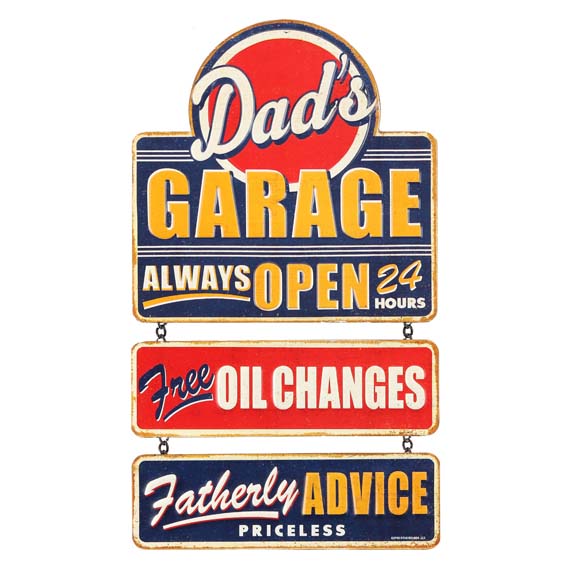 90146332-s Dads Garage Linked Tin Sign