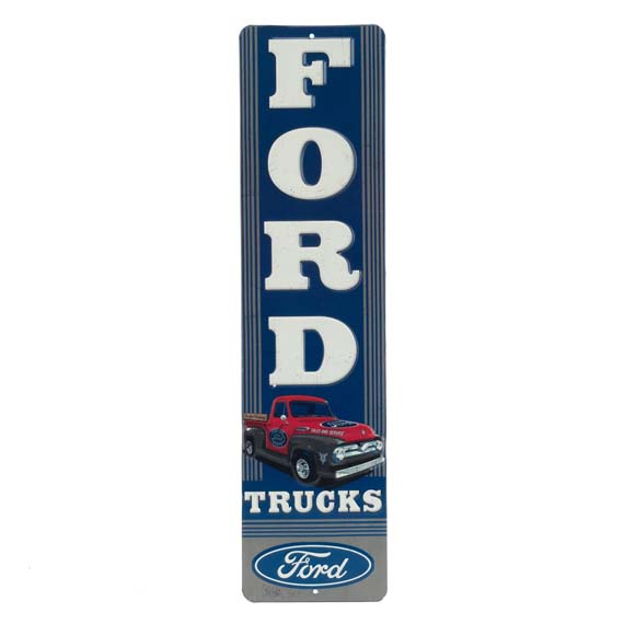 90146349-s Truck Vertical Embossed Tin Sign