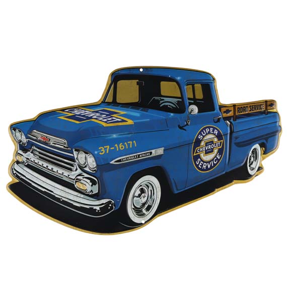 50065-s Truck Embossed Tin Sign