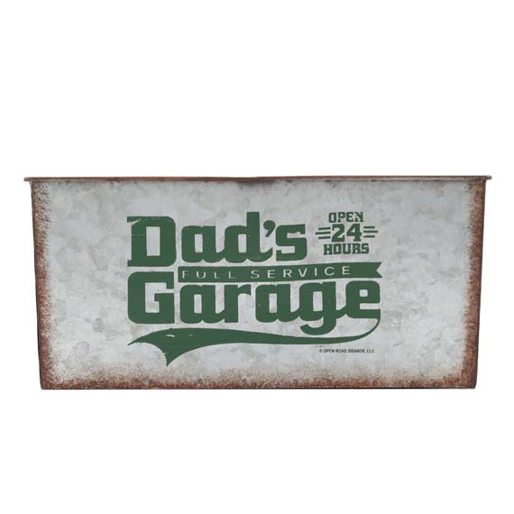 90149610-s Dads Garage Galvanized Container