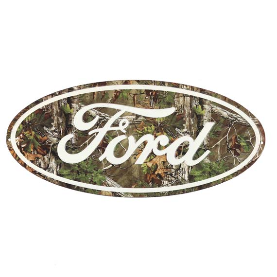 90153963-s Camo Embossed Tin Sign