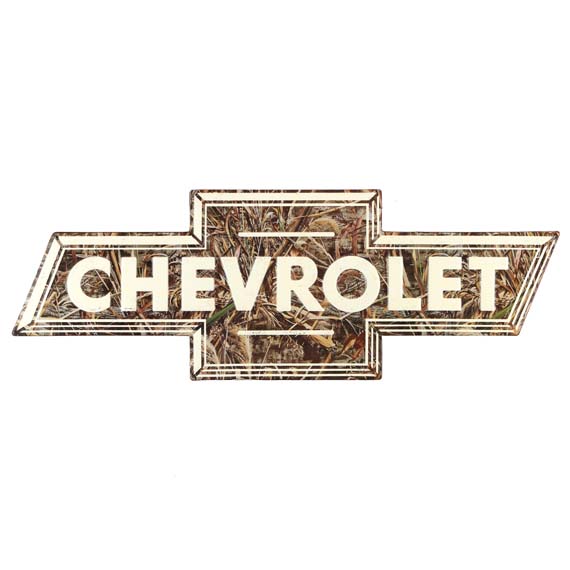 90153964-s Camo Embossed Tin Sign