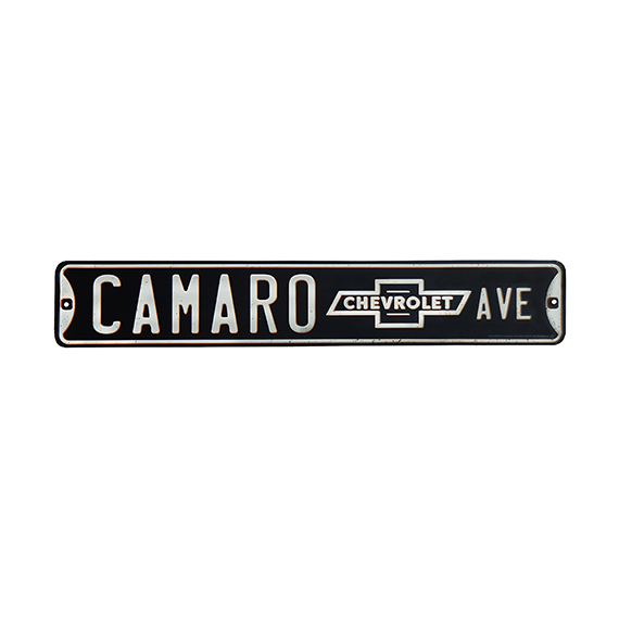 90157937-s Camaro Embossed Tin Street Sign