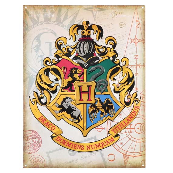 90159606-s Hogwarts Crest Metal Wall Art