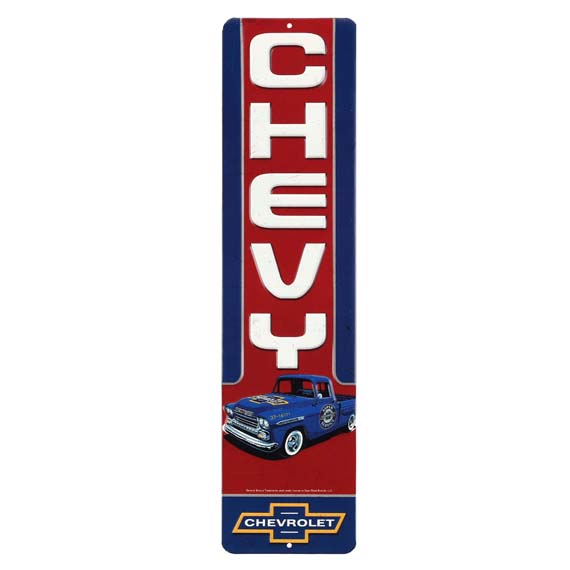90161035-s Chevy Truck Embossed Tin Sign
