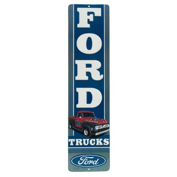 90161037-s Truck Tall Embossed Tin Sign