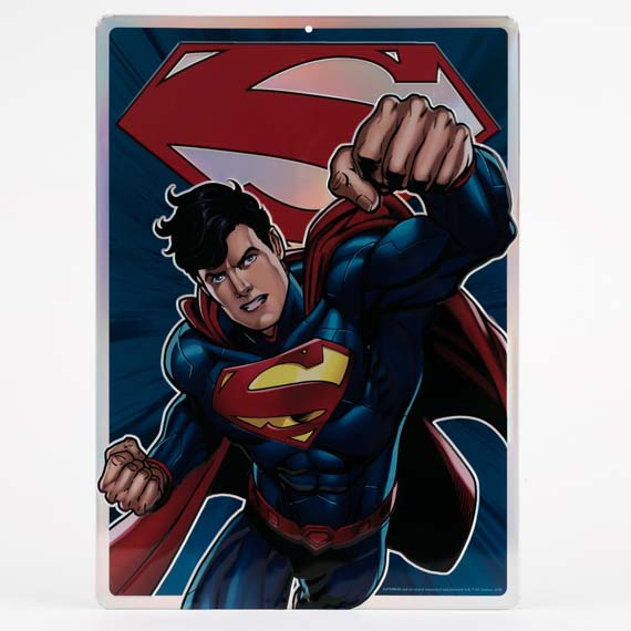 90160769-s Superman Embossed Tin Sign