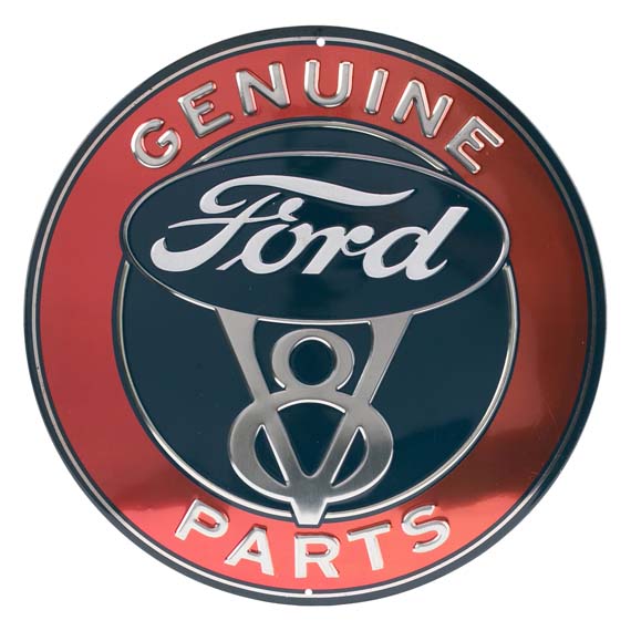 90160812-s Parts Embossed Tin Sign