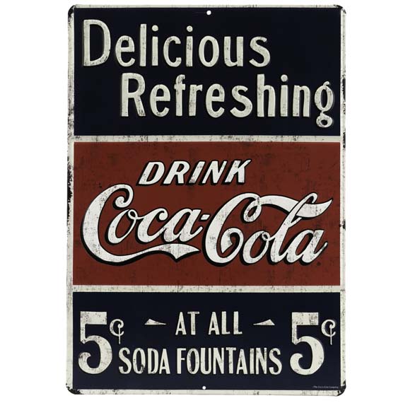 90160850-s Embossed Tin Sign