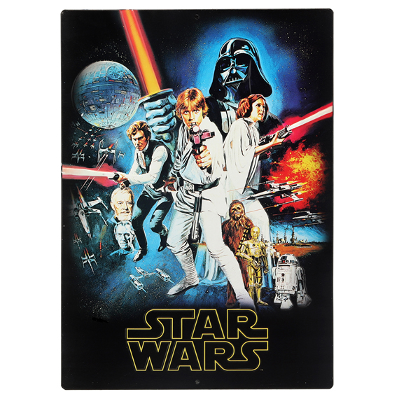 90166765-s New Hope Poster Embossed Tin Sign