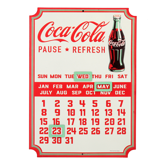 90167298-s Calendar Embossed Sign With Magnets