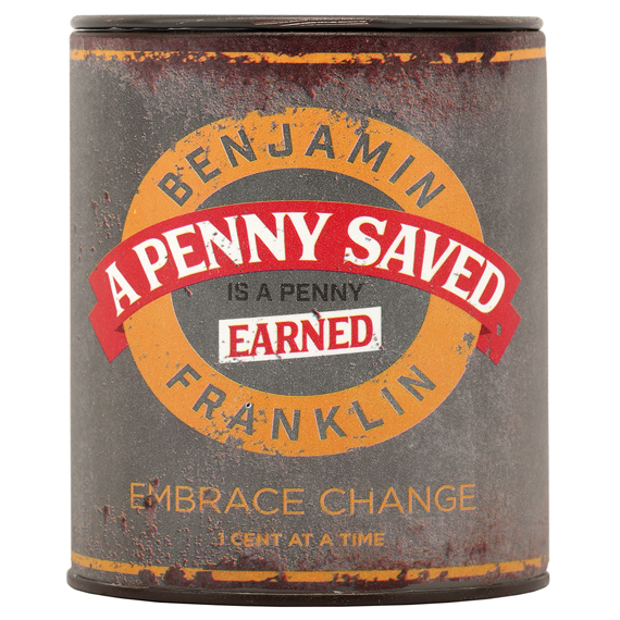 90167143-s A Penny Saved Tin Can Bank