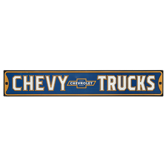 90169182-s Chevy Truck High-gloss Embossed Tin Street Sign