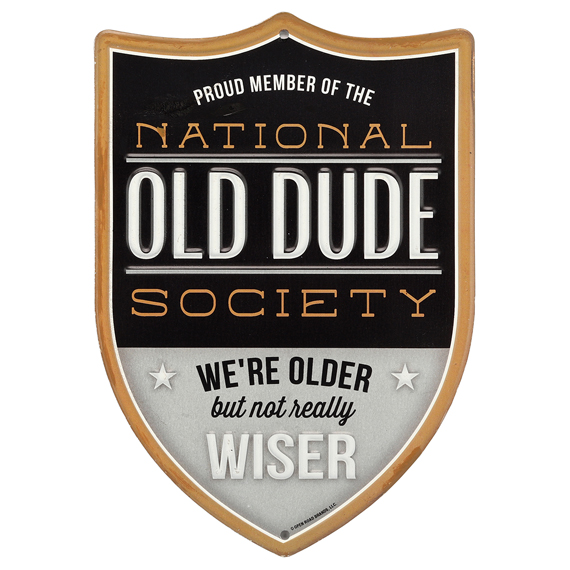 90168965-s National Old Dude Society Embossed Tin Sign