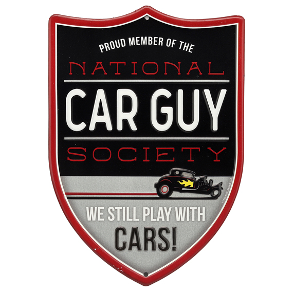 90168969-s National Car Guy Society Embossed Tin Sign
