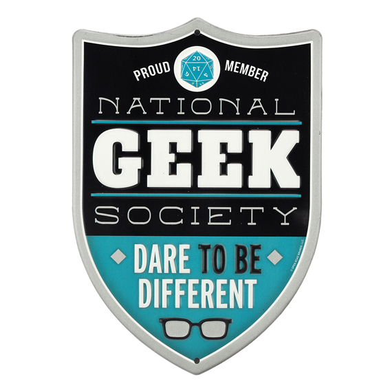 90169097-s National Geek Society Embossed Tin Sign