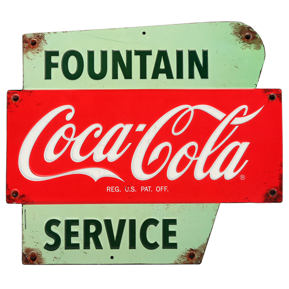 90157553-s Service Embossed Tin Sign