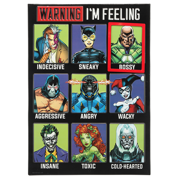 90168281-s Today I Feel Like Villains Embossed Tin Sign Withmagnet