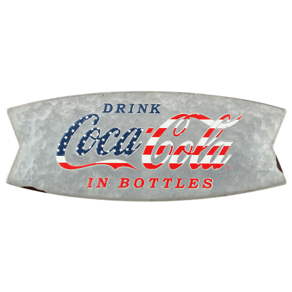90167057-s Flag Curved Tin Sign