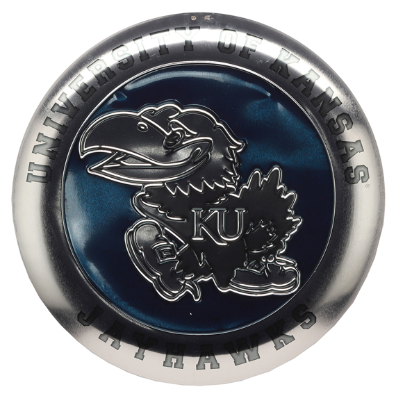 90169694-s Jayhawk Embossed Metal Button