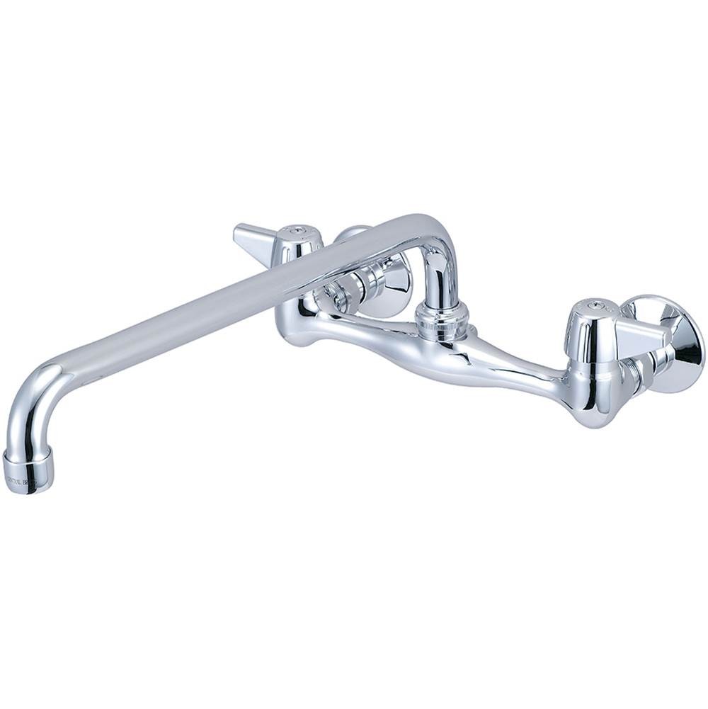 0047-ta4 14 In. Two Handle Wallmount Kitchen Faucet - Polished Chrome